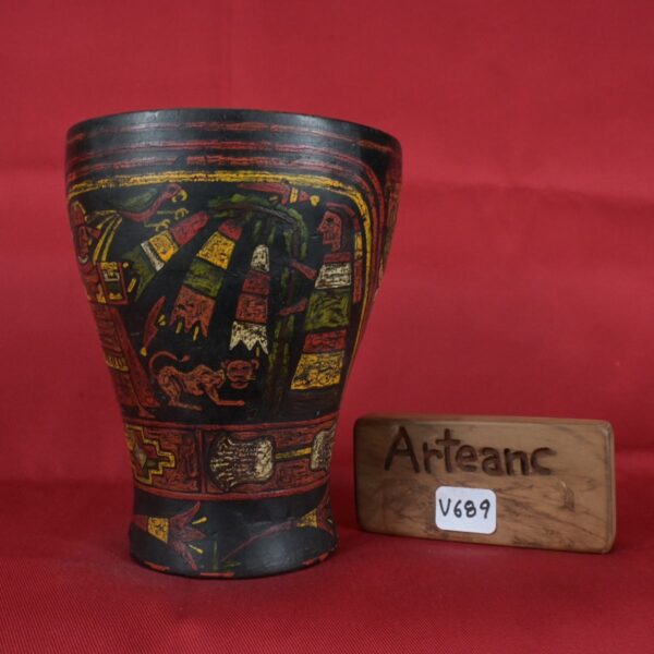 Pre Columbian Inca Pottery Vessel Ritual Artifact Andean Collectible - Imagen 15