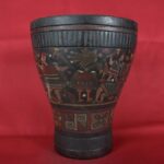 Pre Columbian Inca Ceramic Quero Ritual Vessel Andean Artifact - Imagen 6