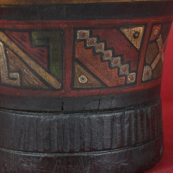 Pre Columbian Inca Ceramic Quero Ritual Vessel Andean Artifact - Imagen 12