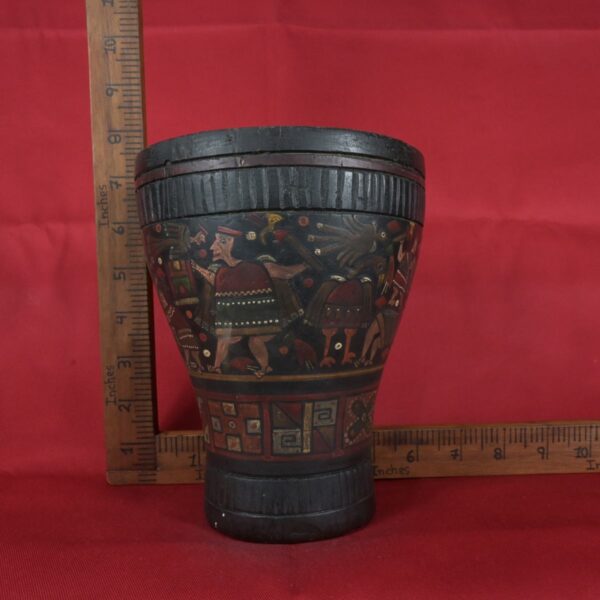 Pre Columbian Inca Ceramic Quero Ritual Vessel Andean Artifact - Imagen 16