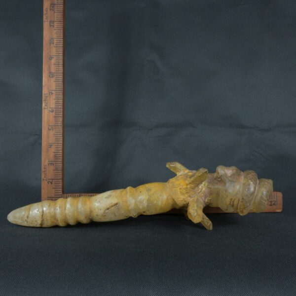 Pre Columbian Inca Quartz Stone Scepter Ceremonial Artifact - Imagen 11