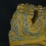 Pre Columbian Chavin Stone Mask Ritual Artifact with Inlays - Imagen 11