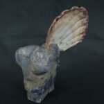 Pre Columbian Moche Sodalite Warrior Figurine Ceremonial Artifact - Imagen 4