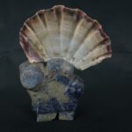 Pre Columbian Moche Sodalite Warrior Figurine Ceremonial Artifact - Imagen 5