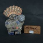 Pre Columbian Moche Sodalite Warrior Figurine Ceremonial Artifact - Imagen 10