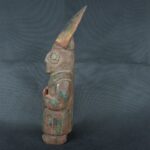 Pre Columbian Moche Turquoise Stone Warrior Ceremonial Artifact Peru - Imagen 3