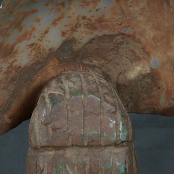 Pre Columbian Moche Turquoise Stone Warrior Ceremonial Artifact Peru - Imagen 15