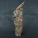 Pre Columbian Moche Turquoise Stone Warrior Ritual Artifact Peru - Imagen 3