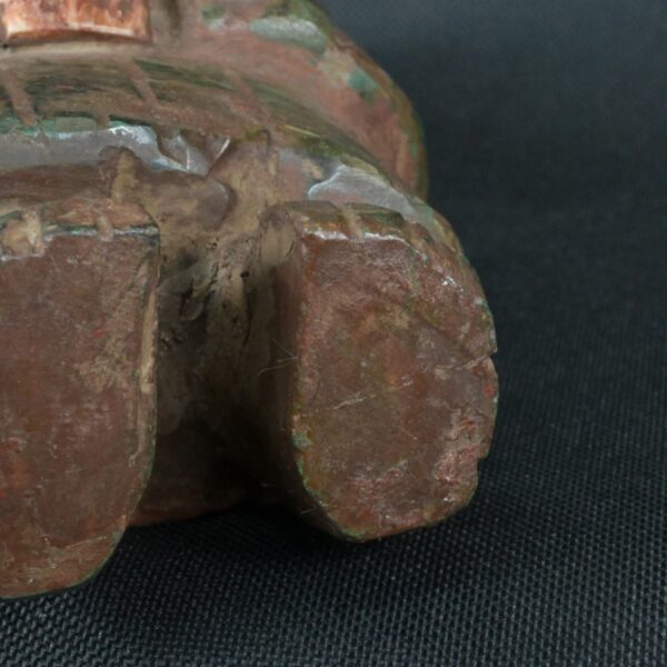 Pre Columbian Moche Turquoise Stone Warrior Ritual Artifact Peru - Imagen 11
