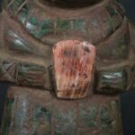 Pre Columbian Moche Turquoise Stone Warrior Ritual Artifact Peru - Imagen 12