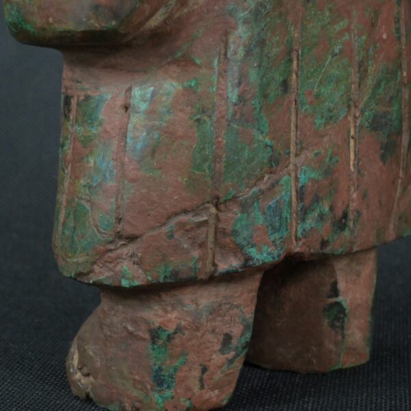 Pre Columbian Moche Turquoise Stone Warrior Ritual Artifact Peru - Imagen 16