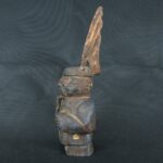 Pre Columbian Moche Sodalite Warrior Figurine Sacred Artifact - Imagen 3