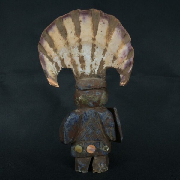 Pre Columbian Moche Sodalite Warrior Figurine Sacred Artifact - Imagen 5