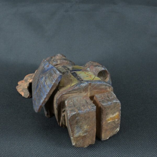 Pre Columbian Moche Sodalite Warrior Figurine Sacred Artifact - Imagen 10