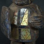 Pre Columbian Moche Sodalite Warrior Figurine Sacred Artifact - Imagen 12
