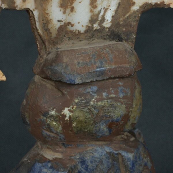 Pre Columbian Moche Sodalite Warrior Figurine Sacred Artifact - Imagen 15