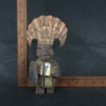 Pre Columbian Moche Sodalite Warrior Figurine Sacred Artifact - Imagen 18