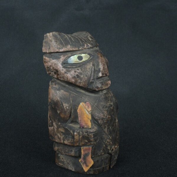 Pre Columbian Inca Rhodochrosite Stone Warrior Ritual Artifact - Imagen 8