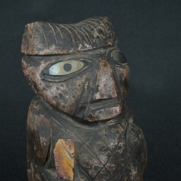Pre Columbian Inca Rhodochrosite Stone Warrior Ritual Artifact - Imagen 12