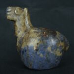 Pre Columbian Inca Sodalite Stone Llama Conopa Ceremonial Artifact