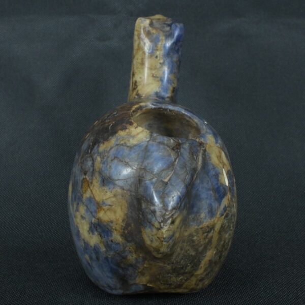 Pre Columbian Inca Sodalite Stone Llama Conopa Ceremonial Artifact - Imagen 3