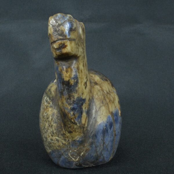 Pre Columbian Inca Sodalite Stone Llama Conopa Ceremonial Artifact - Imagen 7