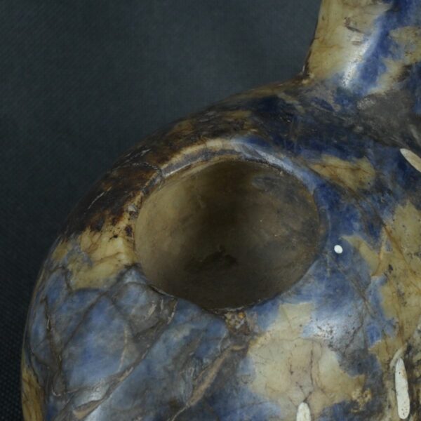 Pre Columbian Inca Sodalite Stone Llama Conopa Ceremonial Artifact - Imagen 18