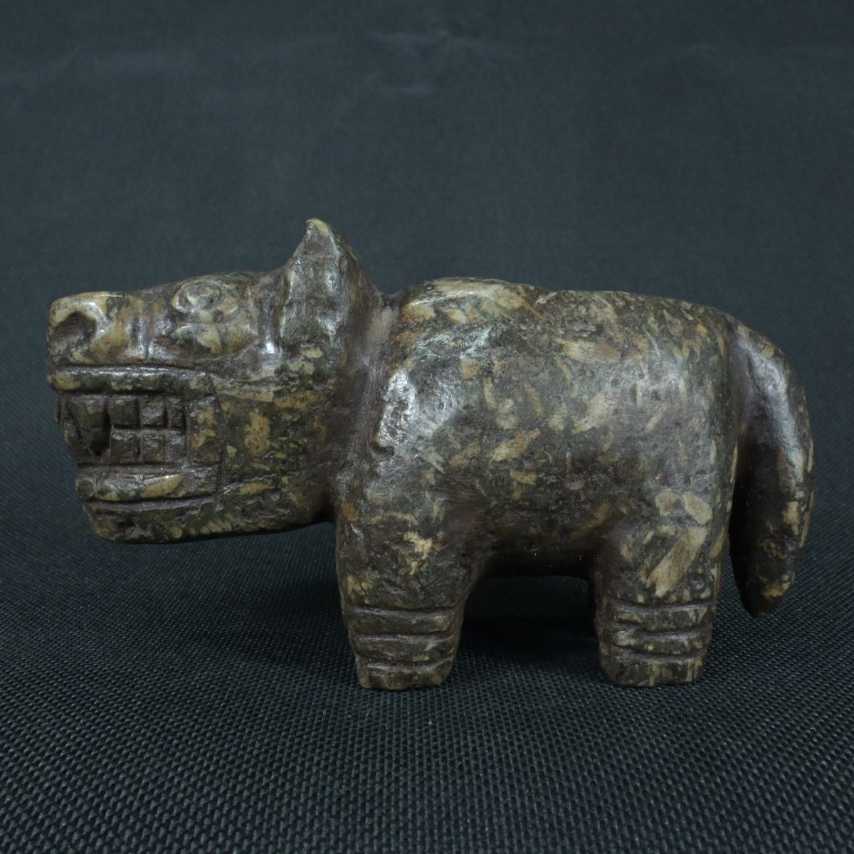 DSC_1505 Pre Columbian Moche Granite Stone Feline Ritual Artifact Peru - Imagen 1