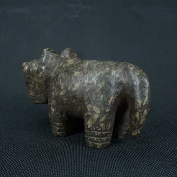 Pre Columbian Moche Granite Stone Feline Ritual Artifact Peru - Imagen 2