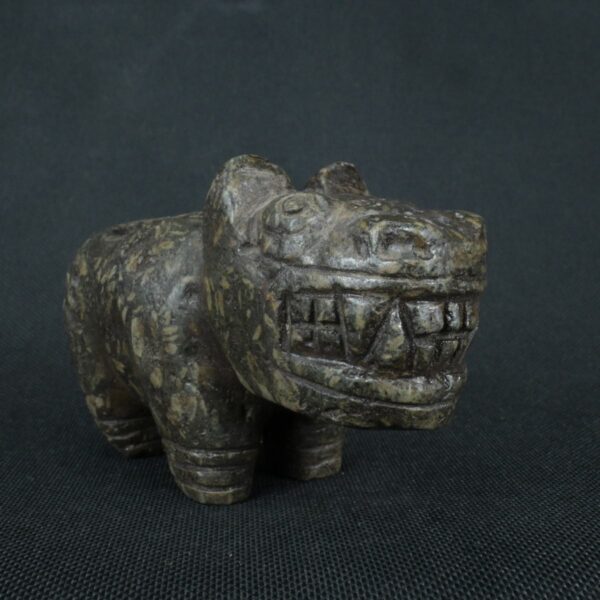 Pre Columbian Moche Granite Stone Feline Ritual Artifact Peru - Imagen 6