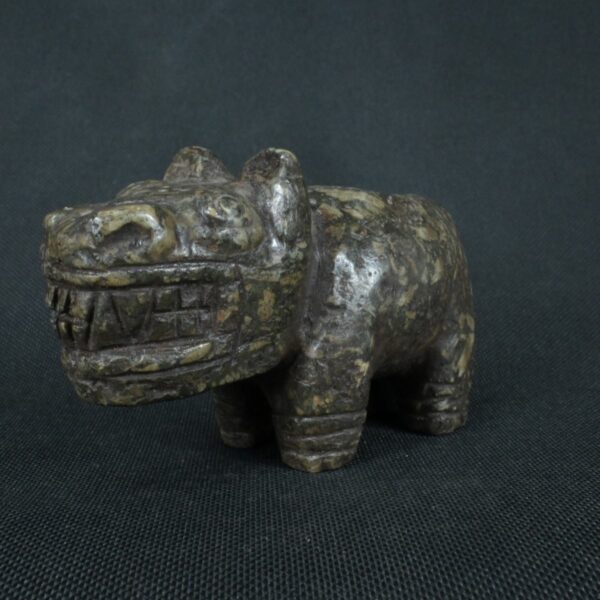 Pre Columbian Moche Granite Stone Feline Ritual Artifact Peru - Imagen 8