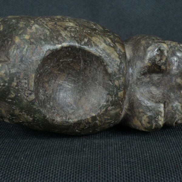 Pre Columbian Moche Granite Stone Feline Ritual Artifact Peru - Imagen 14