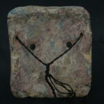 Pre Columbian Chavin Stone Mask Ritual Artifact with Inlays - Imagen 5