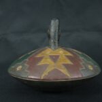 Pre Columbian Paracas Ceramic Ritual Bottle Ancient Artifact Collectible - Imagen 3