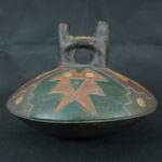 Pre Columbian Paracas Ceramic Ritual Bottle Ancient Artifact Collectible - Imagen 5