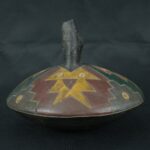 Pre Columbian Paracas Ceramic Ritual Bottle Ancient Artifact Collectible - Imagen 7
