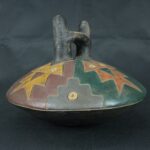 Pre Columbian Paracas Ceramic Ritual Bottle Ancient Artifact Collectible - Imagen 8