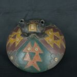 Pre Columbian Paracas Ceramic Ritual Bottle Ancient Artifact Collectible - Imagen 9