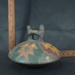 Pre Columbian Paracas Ceramic Ritual Bottle Ancient Artifact Collectible - Imagen 14