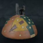 Pre Columbian Paracas Ceramic Ritual Bottle Ancient Artifact - Imagen 4