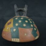 Pre Columbian Paracas Ceramic Ritual Bottle Ancient Artifact - Imagen 5