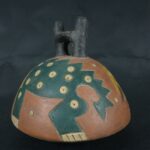 Pre Columbian Paracas Ceramic Ritual Bottle Ancient Artifact - Imagen 6