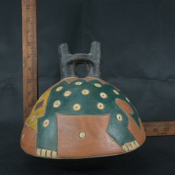 Pre Columbian Paracas Ceramic Ritual Bottle Ancient Artifact - Imagen 14