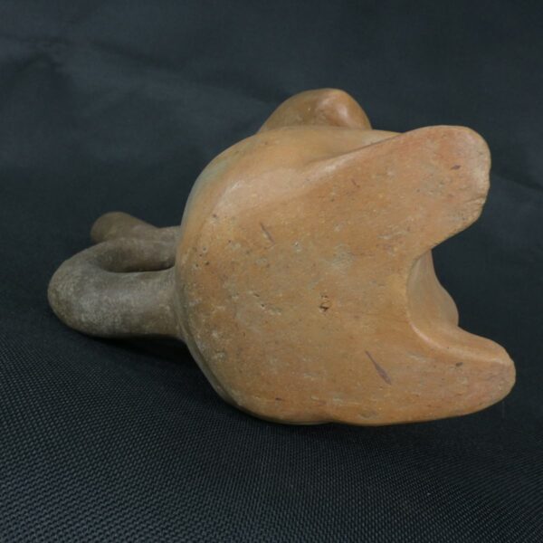 Pre Columbian Moche Ceramic Warrior Bottle Ceremonial Artifact - Imagen 6