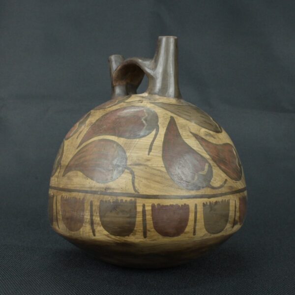 Pre Columbian Nazca Ceramic Ritual Bottle Ancient Artifact Peru - Imagen 2