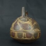 Pre Columbian Nazca Ceramic Ritual Bottle Ancient Artifact Peru - Imagen 3