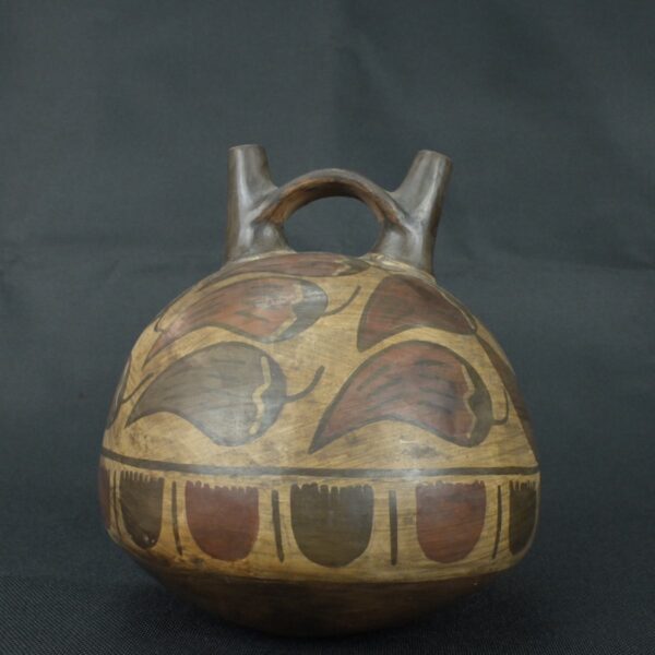 Pre Columbian Nazca Ceramic Ritual Bottle Ancient Artifact Peru - Imagen 4