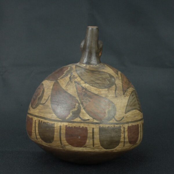 Pre Columbian Nazca Ceramic Ritual Bottle Ancient Artifact Peru - Imagen 5