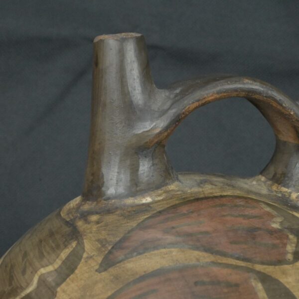Pre Columbian Nazca Ceramic Ritual Bottle Ancient Artifact Peru - Imagen 11