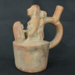 Pre Columbian Moche Ceramic Bottle Ritual Artifact Collector Piece